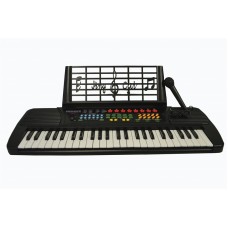 Child's Toy 49 Key Electronic Keyboard Piano - Black   